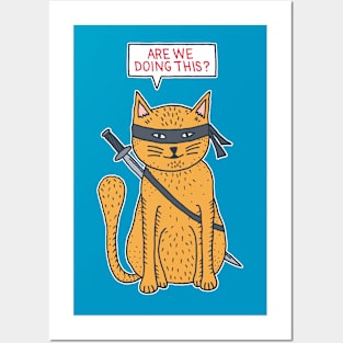 Ninja Cat Posters and Art